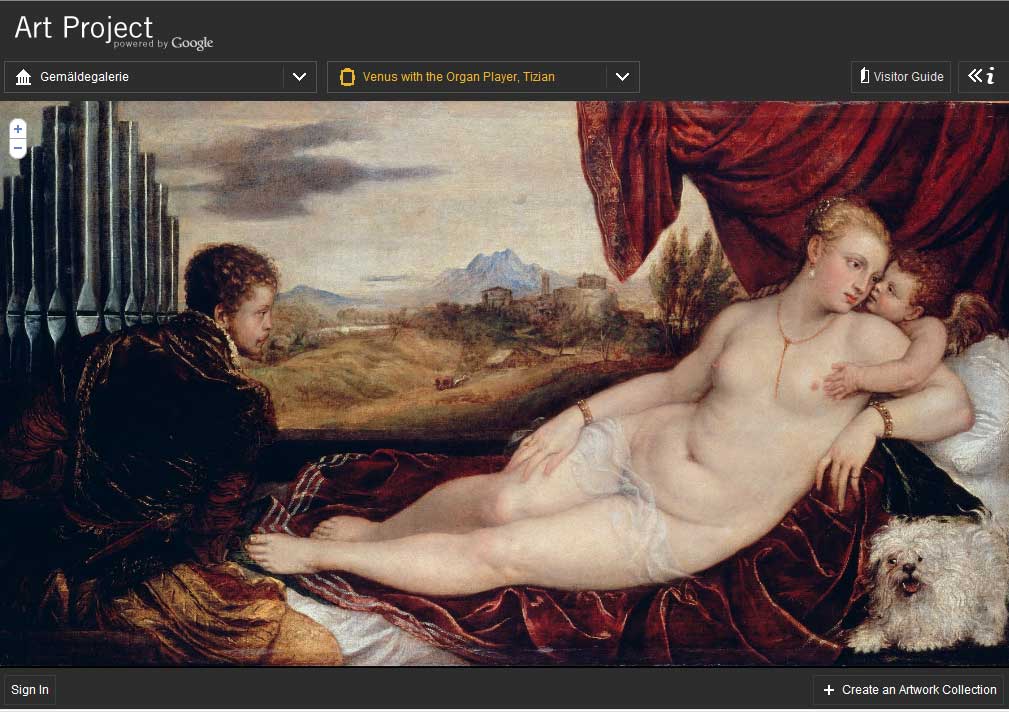 Tizian, Venus with the Organ Player via Google Art Project