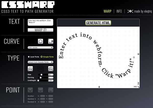 CSS3 Warp by Eleqtriq.com