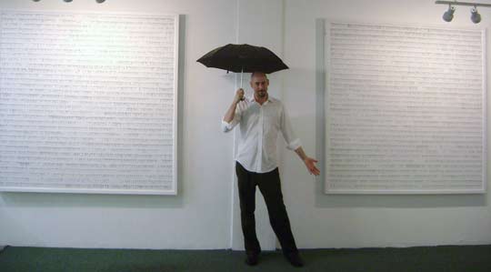 William Brovelli in front of Timeline Project