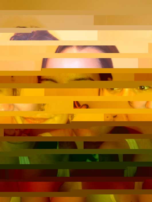 Glitch art photo pool